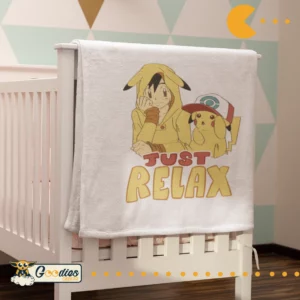Plaid Pokemon - Juste relax - goodies geek