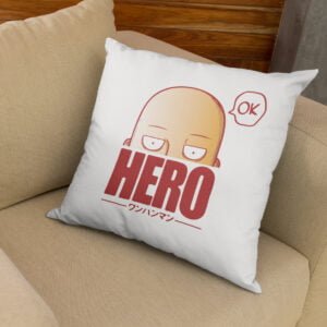 Coussin Hero Saitama - one punch man - goodies geek