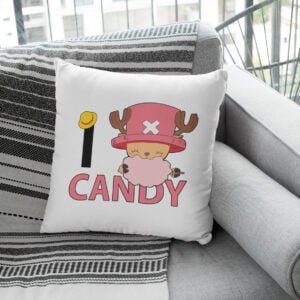 Coussin chopper - I love candy -one piece - goodies geek