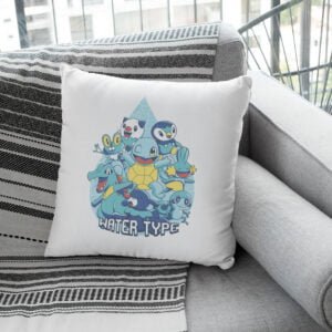 Coussin water type - pokemon - goodies geek